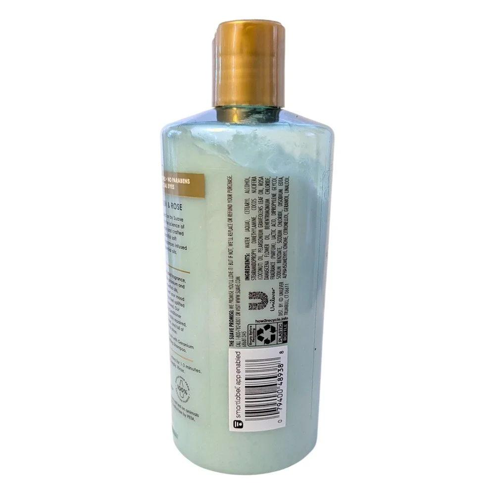 Suave Aroma Collection Uplifting Conditioner Geranium‎ Rose Damaged Hair 13.5 oz